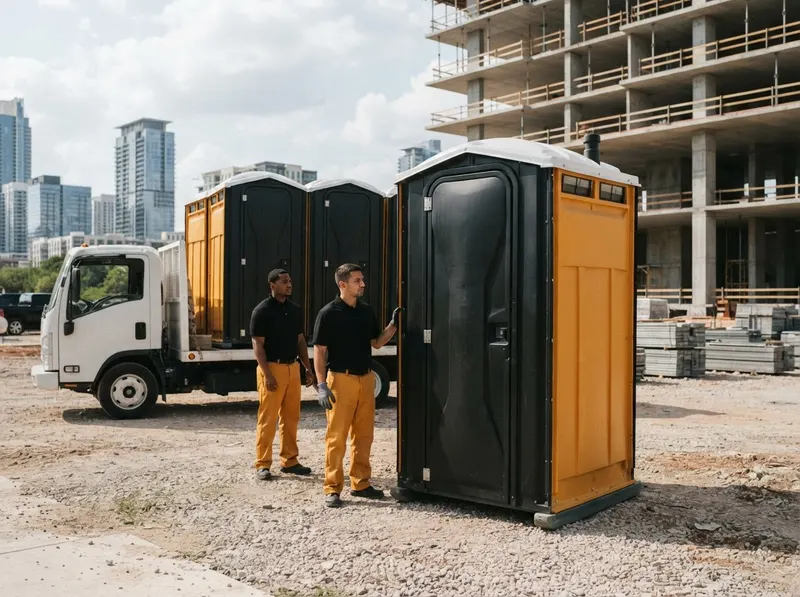Crane-Lift and High-Rise Construction Toilets in Austin, TX