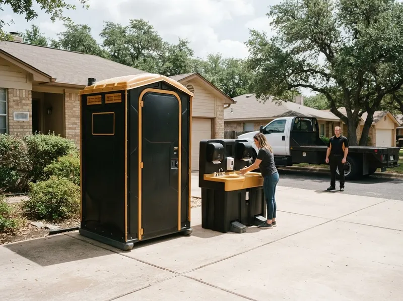 Standalone Dual-Basin Handwash Stations in Austin, TX