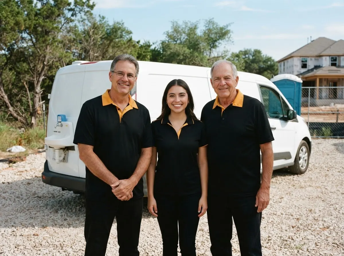 The Ping Pong Portable Toilet Rentals team — portable toilet rentals in Austin, TX